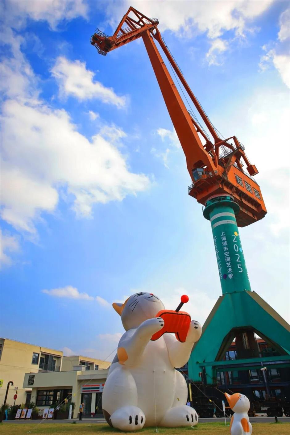 市区小岛惊现巨型猫咪!还坐拥1300米浦江岸线!