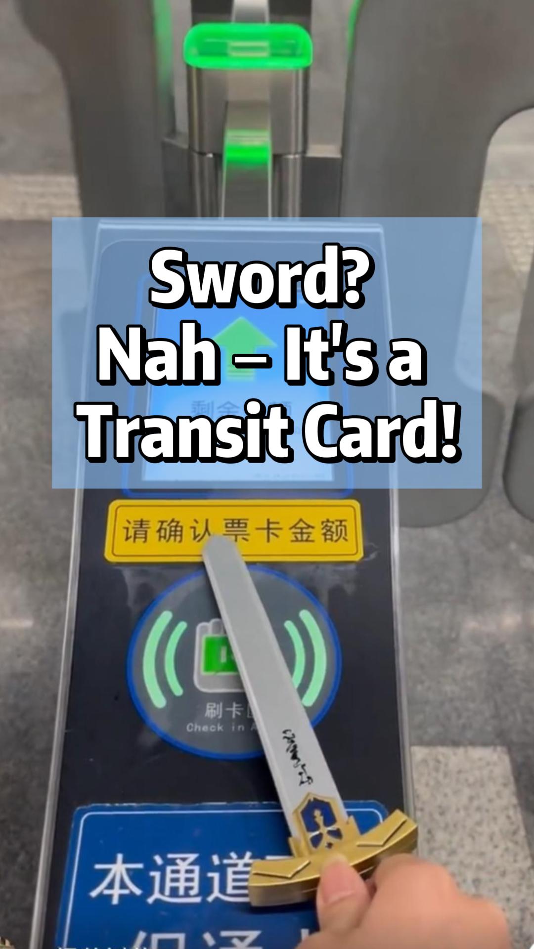 Shanghai Said You Can Bring a 'Sword' on the Subway