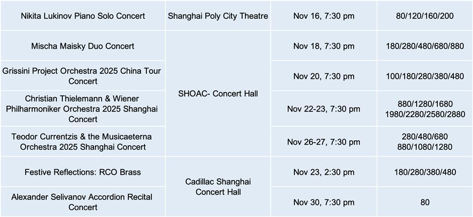 Acara olahraga, pameran, & pertunjukan pada bulan November (Berisi isi bahasa Inggris)