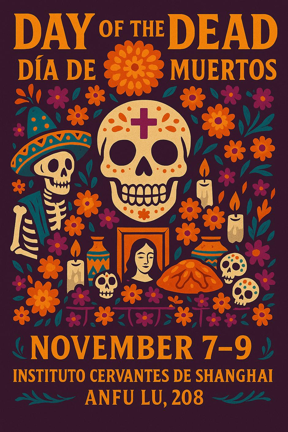 Head to Cervantes Institute to experience Day of the Dead