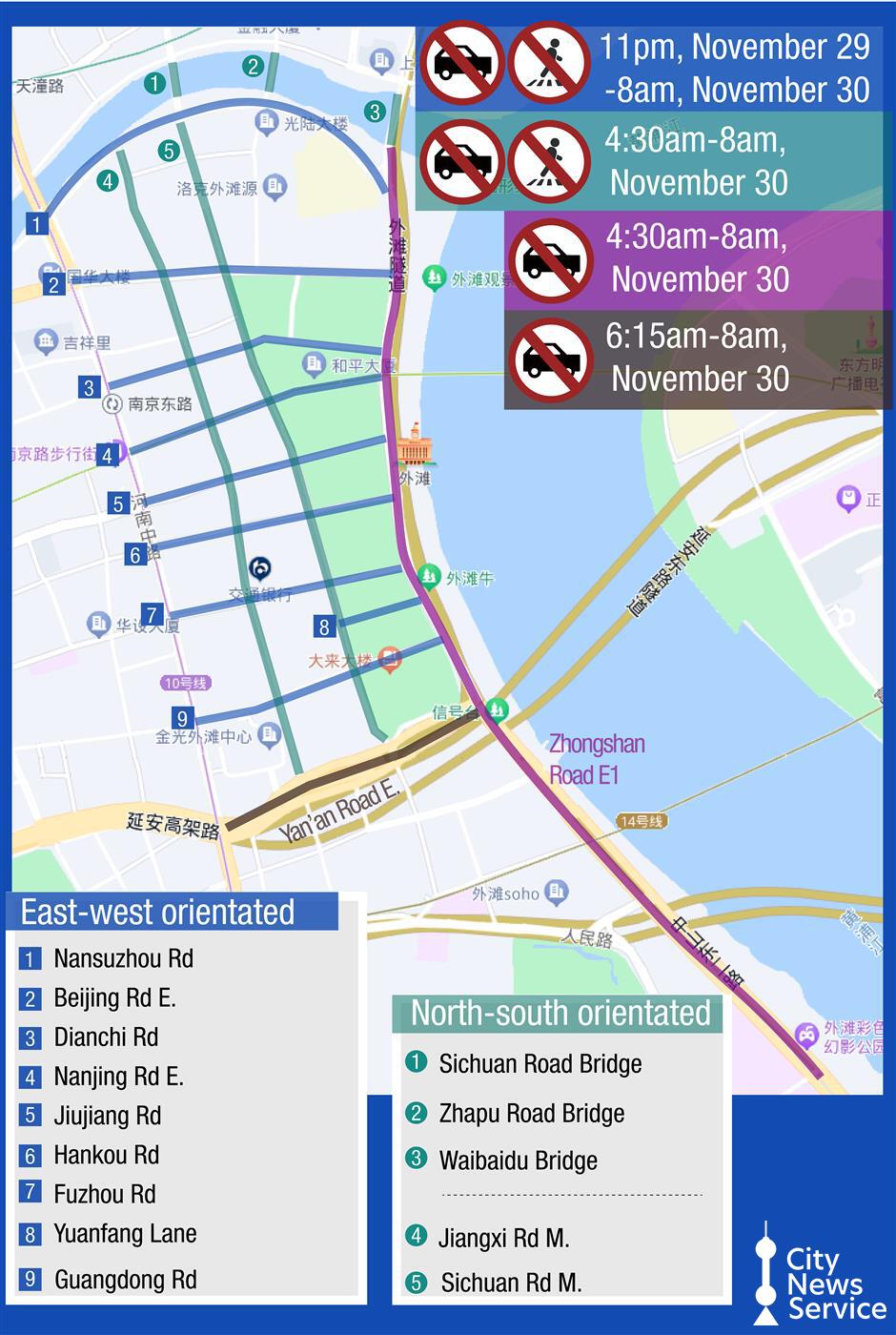 Traffic Restrictions for Shanghai Marathon