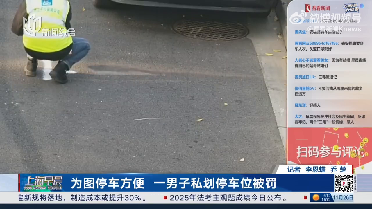 Shanghai Driver Fined for Painting DIY Parking Space