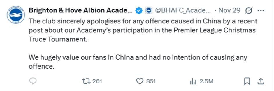 Brighton Apologizes After Mitoma With WWII Japanese Officer Pic