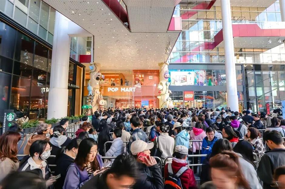 上海面积最大!泡泡玛特城市旗舰店来了