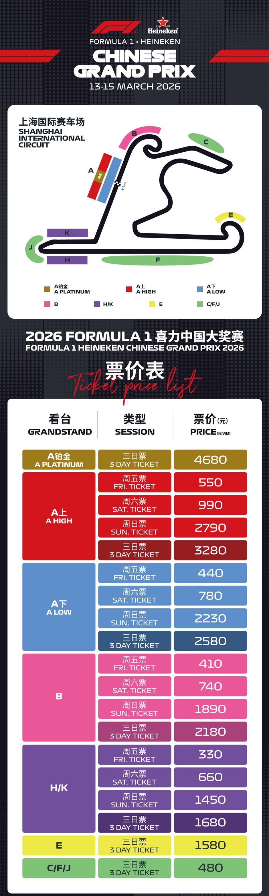Ticket Sales for 2026 Formula 1 Chinese GP to Open on Thursday