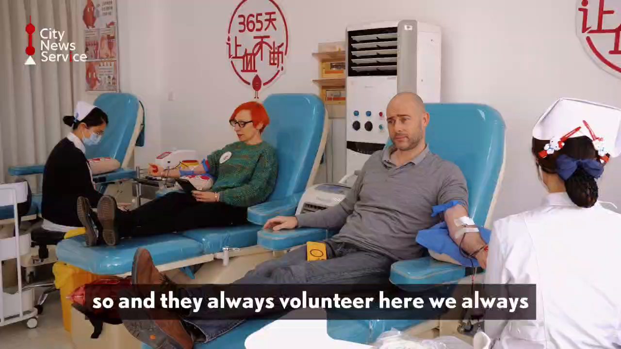 Hope and Support as Expats Donate Blood in Shanghai
