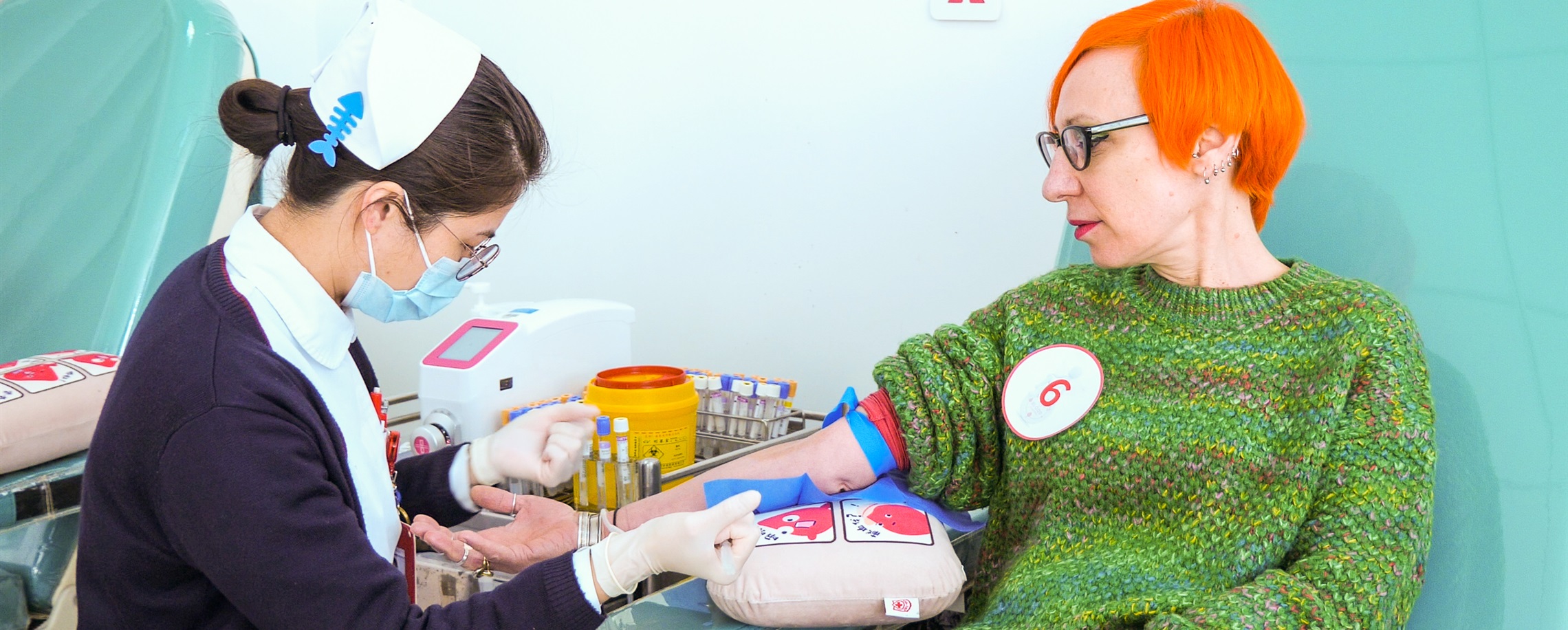 Hope and Support as Expats Donate Blood in Shanghai