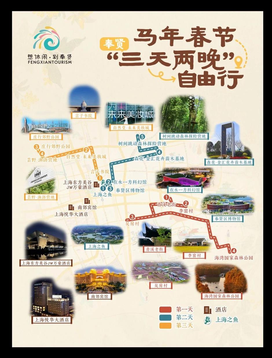 旅超|马年春节3天2晚,到奉贤赴一场古韵、森氧与潮趣的新年之约