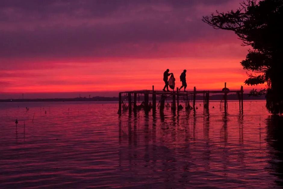莫奈同款绝美落日!就在魔都这个