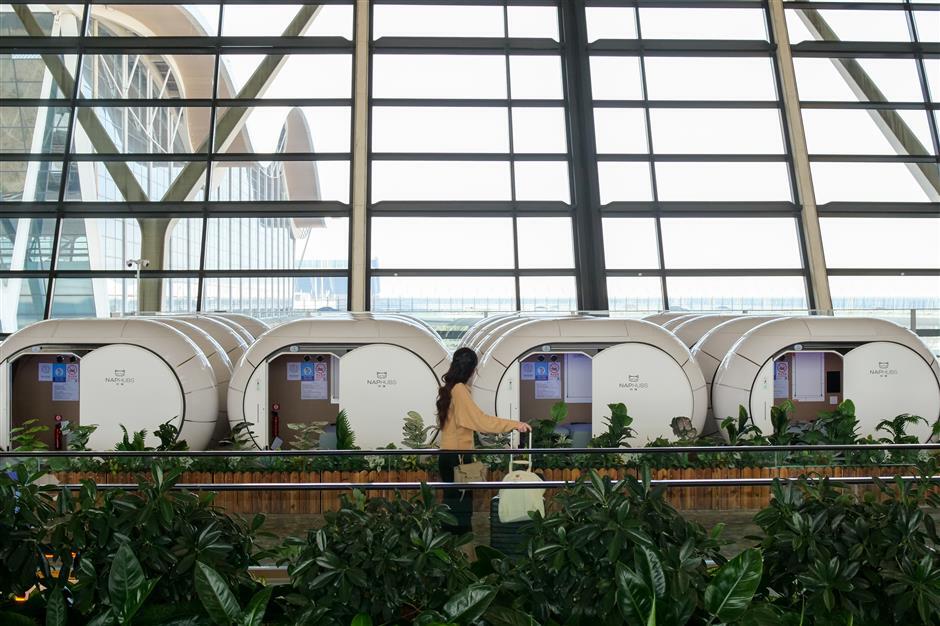 Pudong Airport Details Sleep Cabin Guide for International Travelers