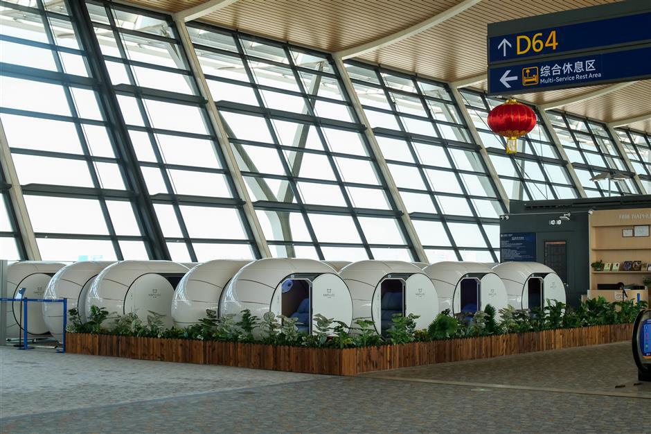 Pudong Airport Details Sleep Cabin Guide for International Travelers