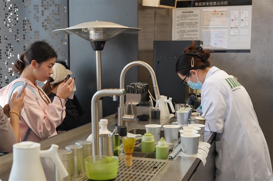 Shanghai Matcha Shop Draws Foreign Tourists with Viral Sheep Latte Art