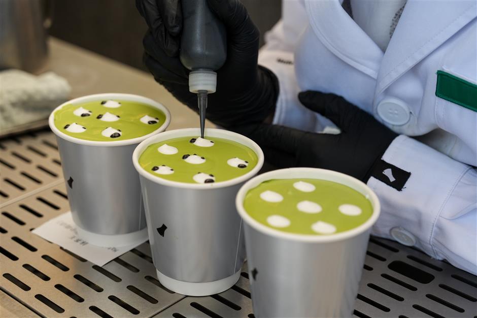 Shanghai Matcha Shop Draws Foreign Tourists with Viral Sheep Latte Art