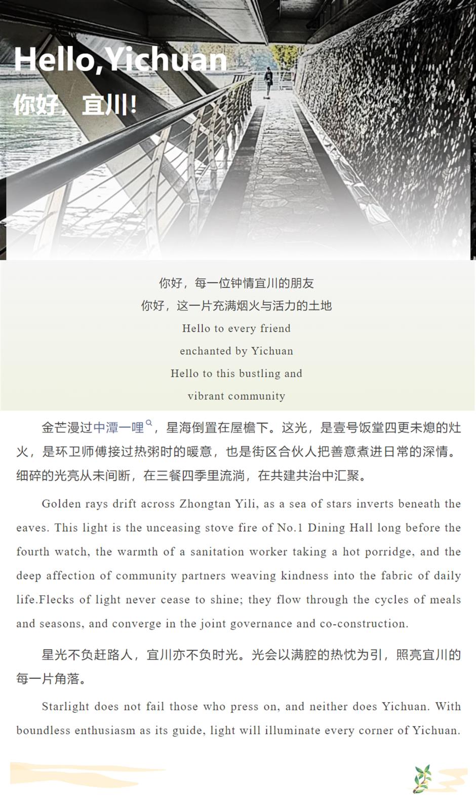 Yichuan's Bilingual Column Brings the Community Together