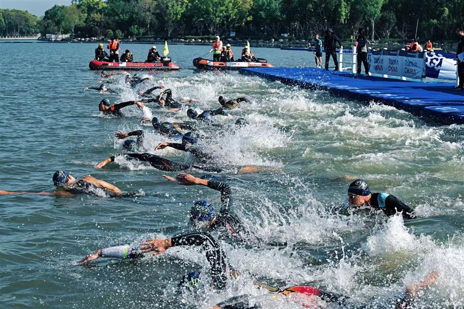 Yangtze River Delta International Triathlon Wraps Up in Qingpu