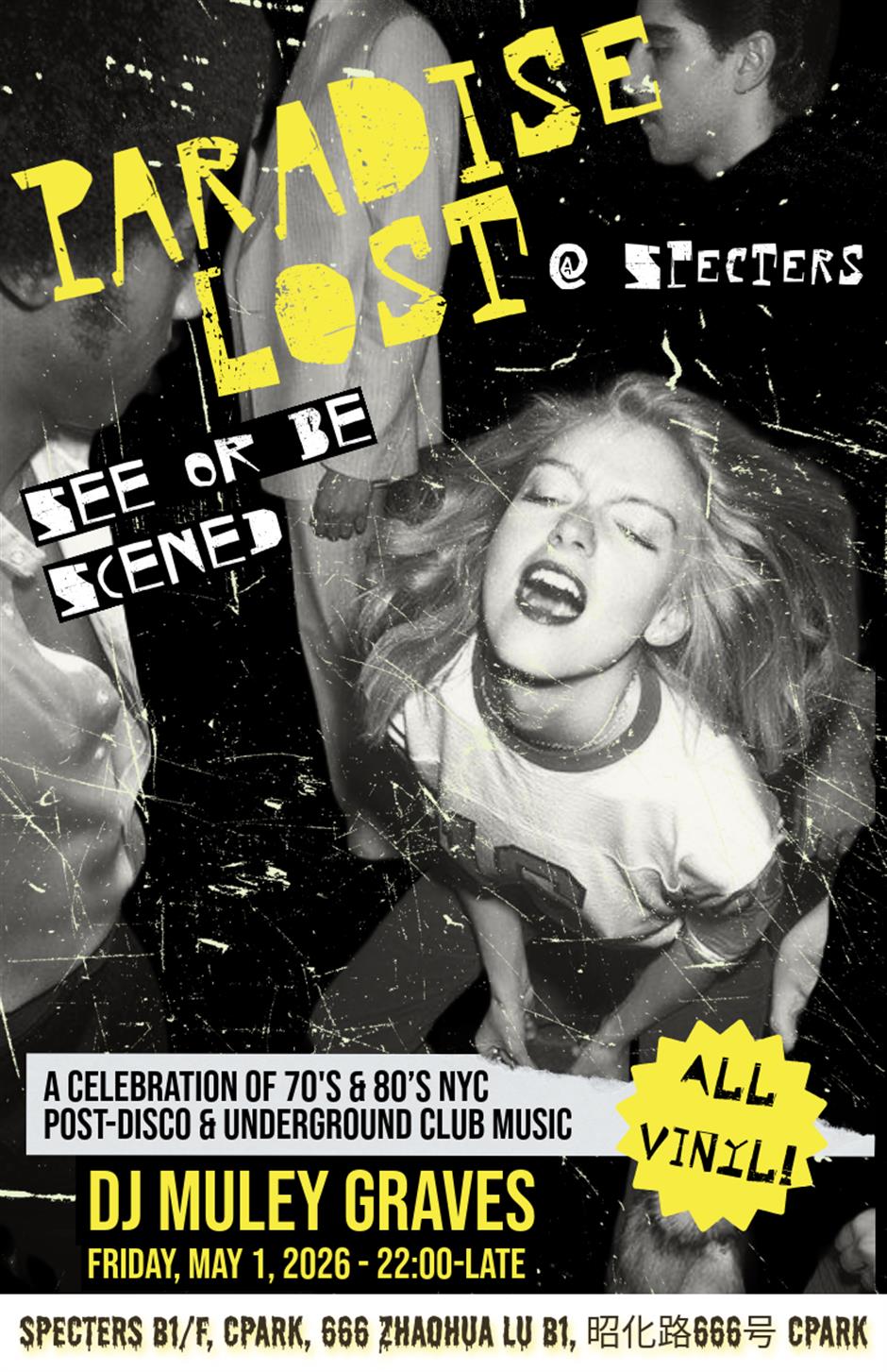 All-Vinyl Underground Party Paradise Lost at Specter