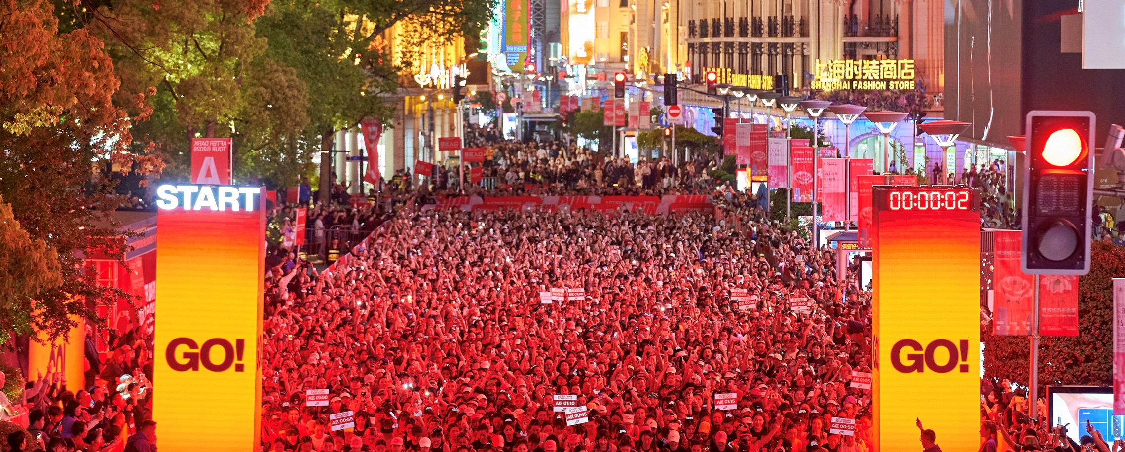 Female Runners Light up the Night at Nike After Dark Tour