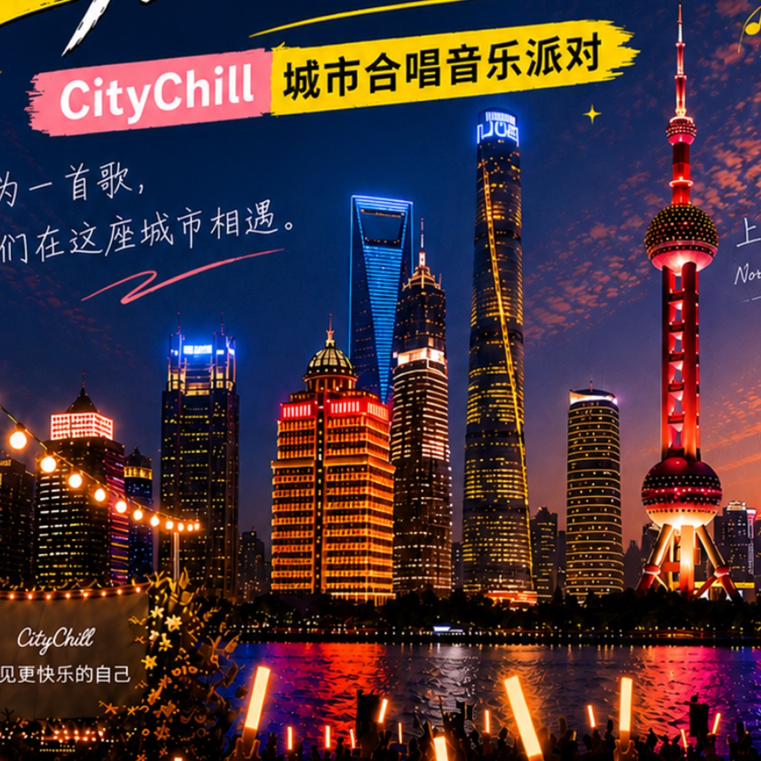 Sing Along With the Crowd at the City Choir Party Along the Bund