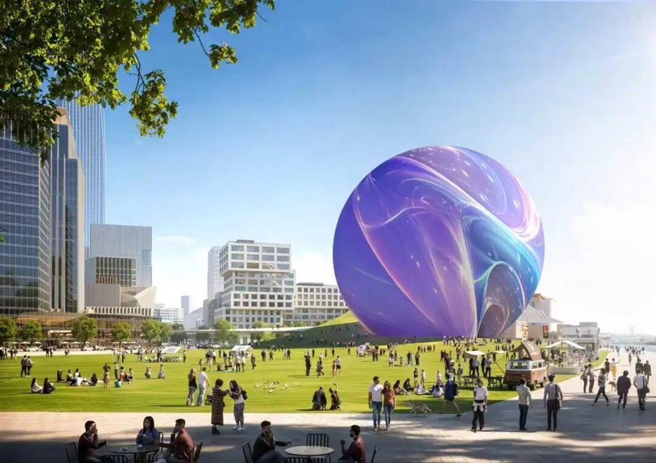 Panoramic Crystal Ball to Redefine Xuhui Riverside