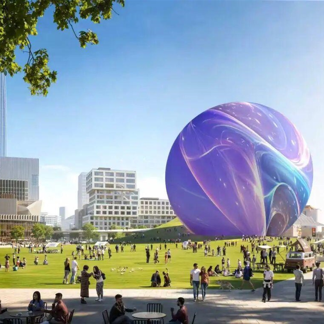 Panoramic Crystal Ball to Redefine Xuhui Riverside