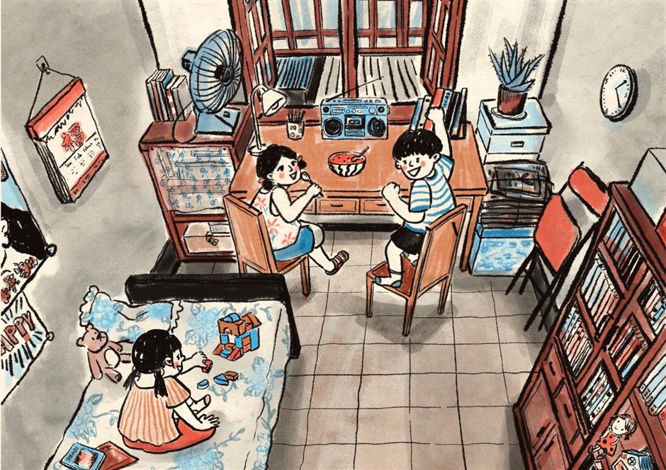 Illustration Show Bridges Past Memories and Present Moments