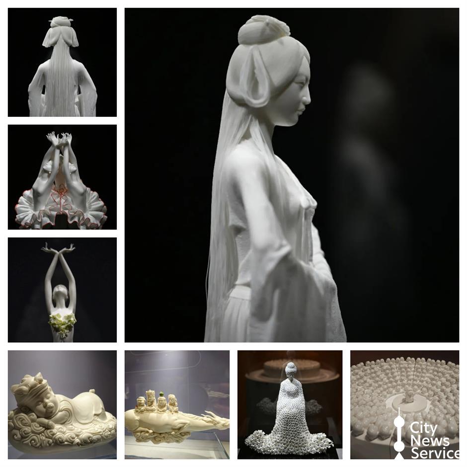 Tongji University Museum Hosts Dehua Porcelain Art Exhibition