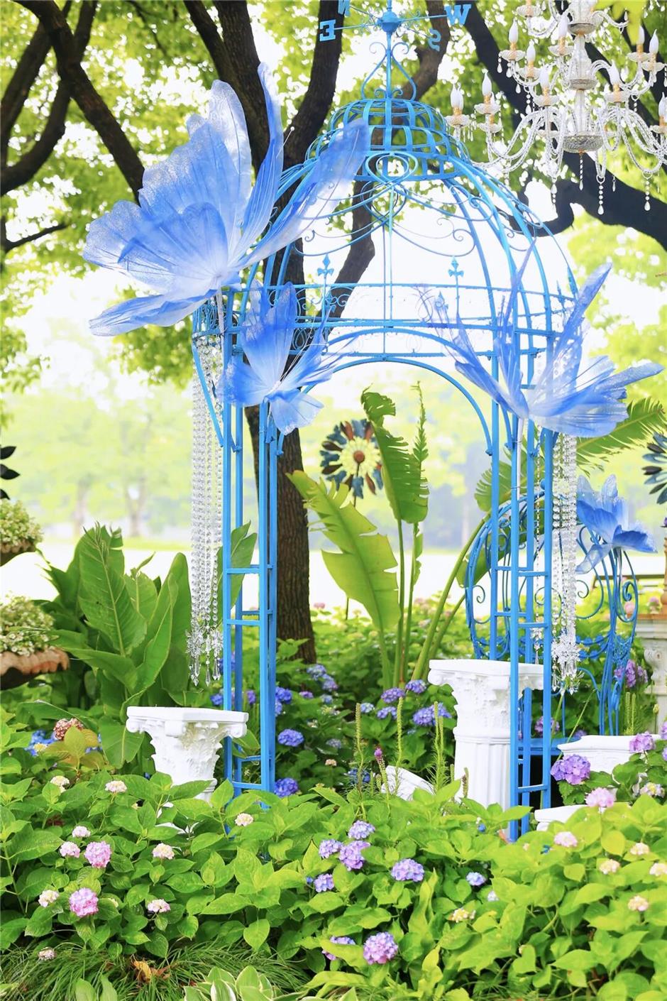 绣球花海梦幻绽放!这个公园免费打卡机位快收藏→