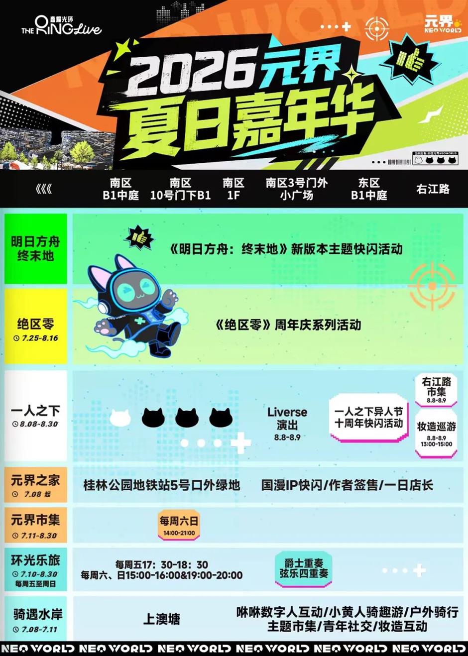 2026元界夏日嘉年华重磅启幕!三大热门IP带来8周精彩体验→
