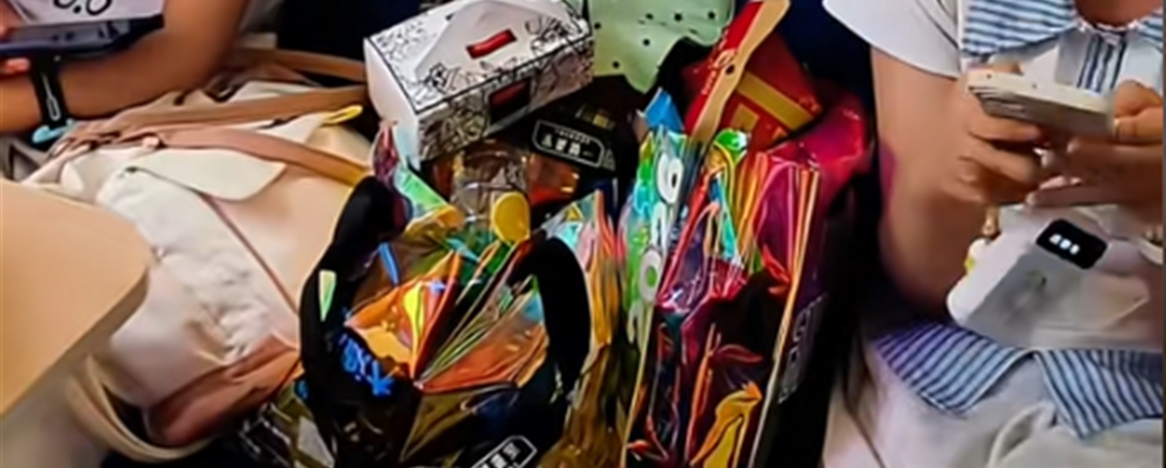 Extra Train Seat Used for Snacks Sparks Debate Over Passenger Rights