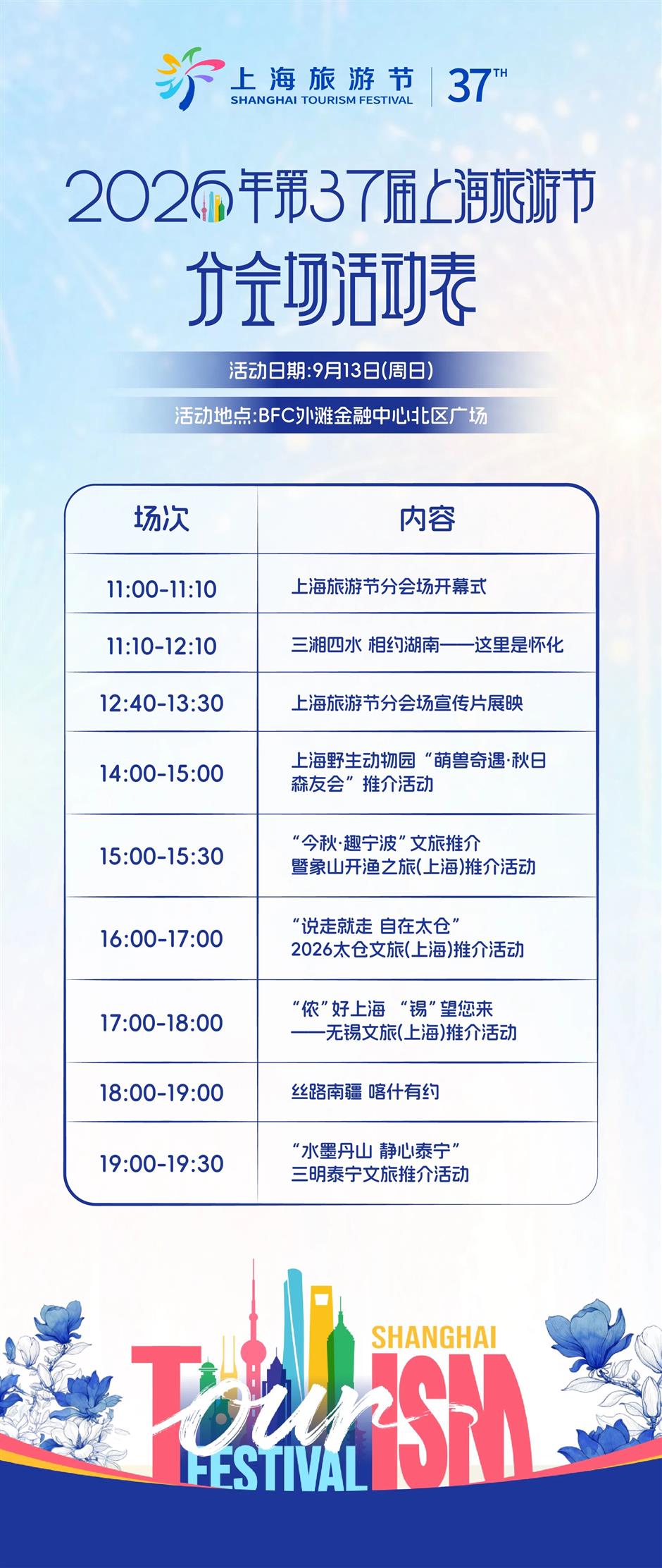 上海旅游节六大分会场组团来沪,邀您奔赴秋日之约