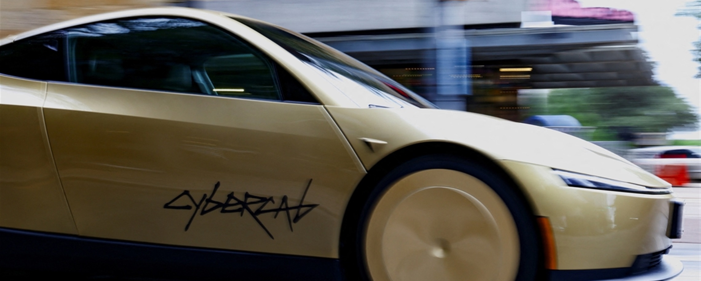 Tesla Brings Steering-Wheel-Free Cybercab to China, But For Display Only