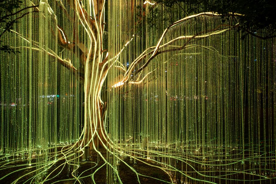 Green Space Transforms into Glittering Art Paradise