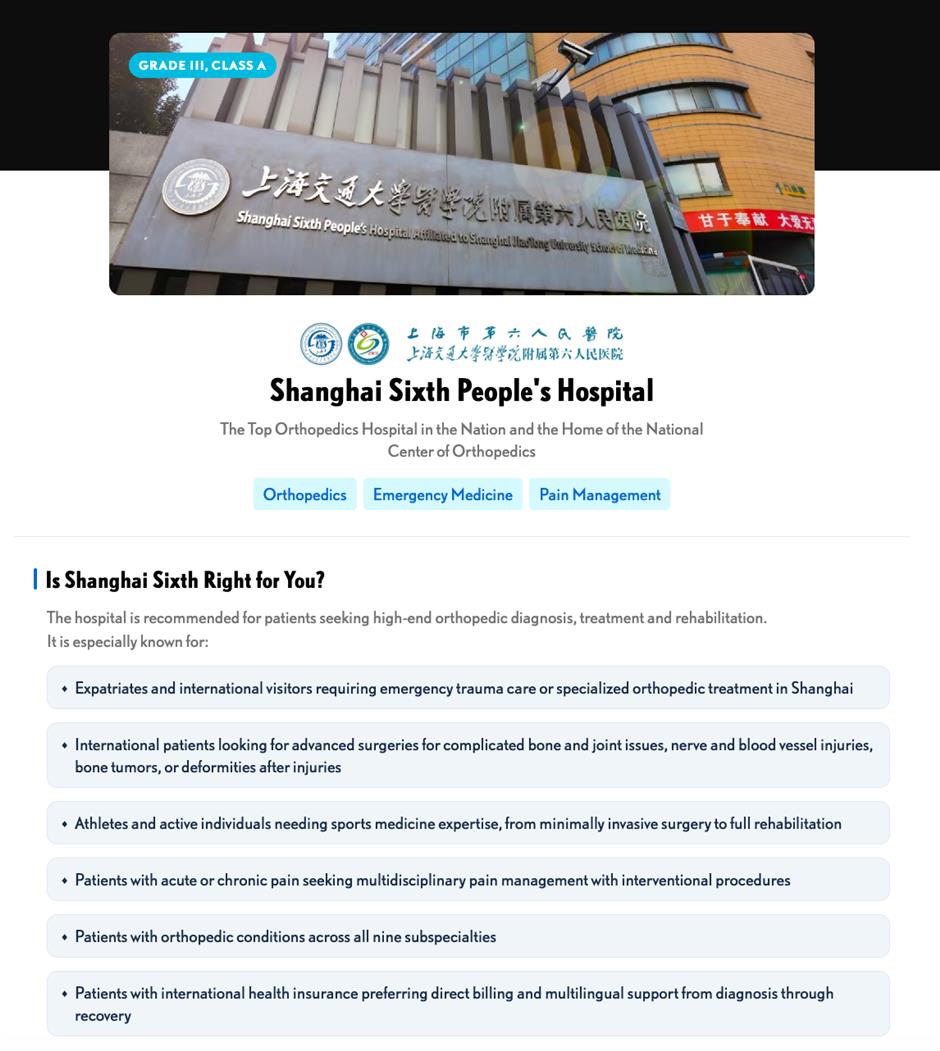 [Big News] CNS Launches Shanghai Health Directory