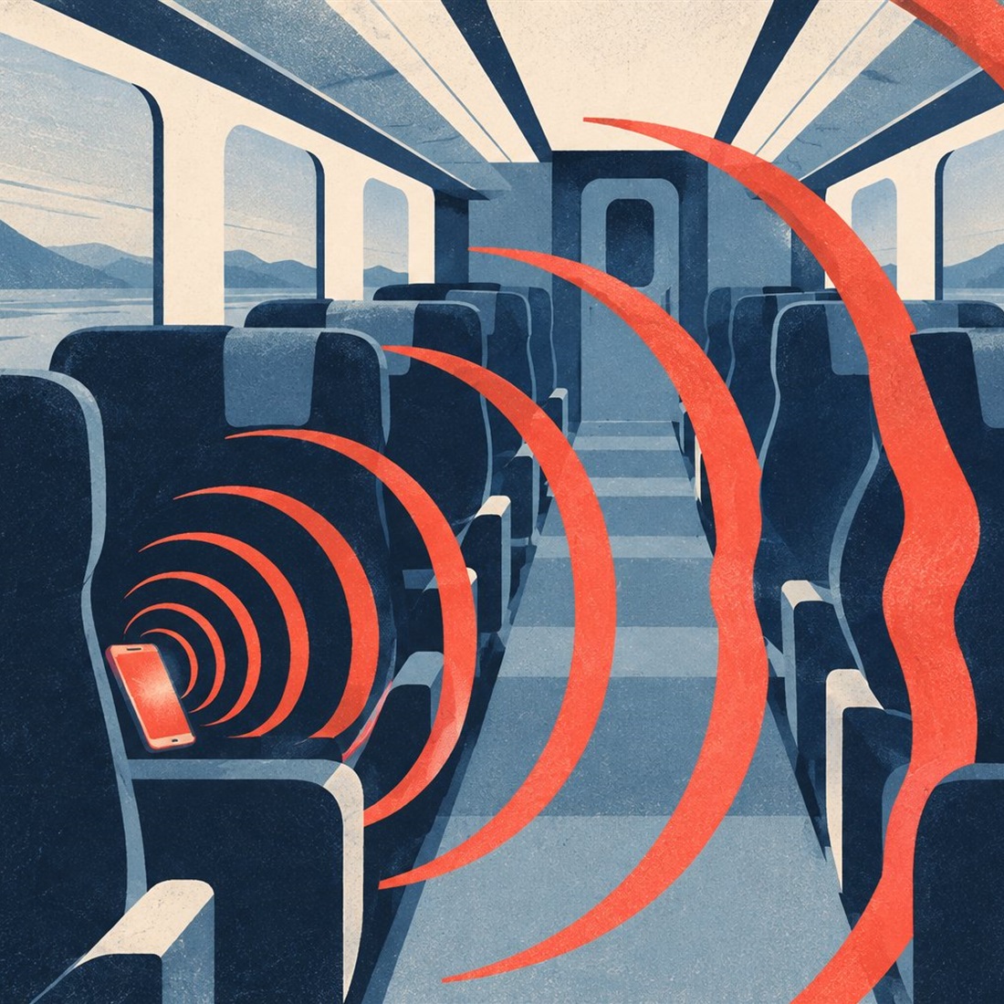 On a Train, Your Speakerphone Call Is Everyone's Business